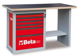 Beta Stół warsztatowy C59C czerwony - 059000043