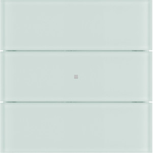 Berker B.IQ Przycisk 3-krotny komfort, szkło białe 75163590