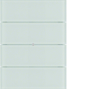 Berker B.IQ Przycisk 4-krotny komfort, szkło białe 75164590