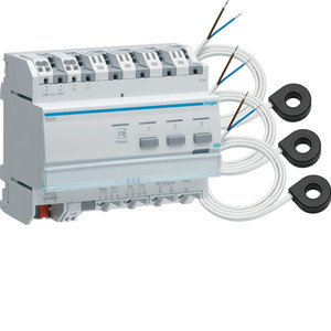 Berker KNX system Wskaźnik zużycia energii z 3 przekładnikami TE332