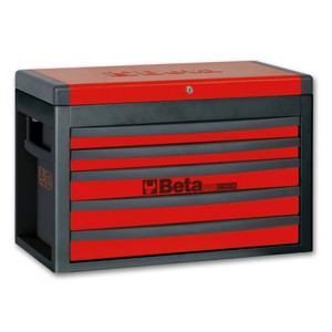 Beta Skrzynka narzędziowa RSC23 z 5 szufladkami czerwona - 023003003