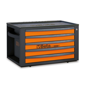 Beta Skrzynka narzędziowa RSC23T z 5 szufladkami jasno-pomarańczowa - 023003020