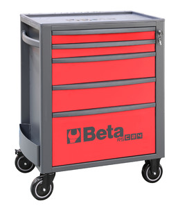 Beta Wózek narzędziowy RSC24S z 5 szufladkami czerwony - 024004053
