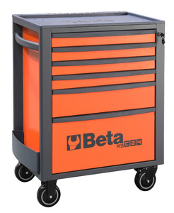 Beta Wózek narzędziowy RSC24S z 6 szufladkami pomarańczowy - 024004060