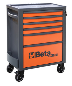 Beta Wózek narzędziowy RSC24S z 6 szufladkami pomarańczowo-szary - 024004061