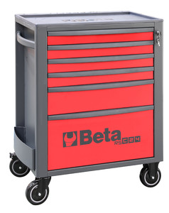 Beta Wózek narzędziowy RSC24S z 6 szufladkami czerwony - 024004063