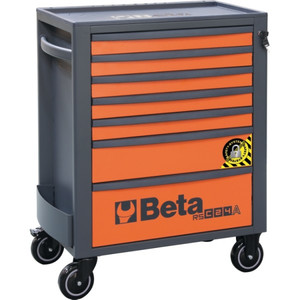 Beta Wózek narzędziowy RSC24A z 7 szufladkami pomarańczowy - 024004171