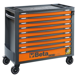Beta Wózek narzędziowy RSC24AXL z 9 szufladkami pomarańczowy - 024004291