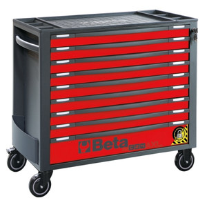 Beta Wózek narzędziowy RSC24AXL z 9 szufladkami czerwony - 024004293