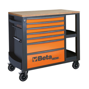 Beta Wózek narzędziowy RSC24L z 7 szufladkami pomarańczowy - 024004371