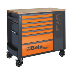 Beta Wózek narzędziowy RSC24L-CAB z 7 szufladkami pomarańczowy - 024004471