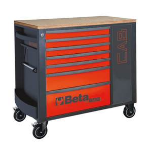 Beta Wózek narzędziowy RSC24L-CAB z 7 szufladkami czerwony - 024004473