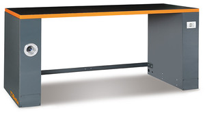 Beta Stół warsztatowy C55B-PRO-B o długości 2 m z dodatkowym wyposażeniem pomarańczowy - 055000151
