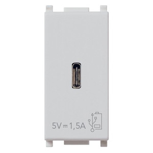 Vimar Moduł zasilający C-USB 5V 1,5A 1M - Srebrny - 14292.C.SL
