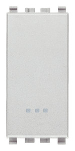 Vimar Przełącznik 1-drożny 1P 10AX bezśrubowy - Srebrny - 20000.FX.N