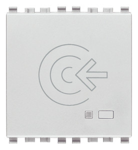 Vimar Podłączony zewnętrzny przełącznik NFC / RFID - Srebrny - 20462.N
