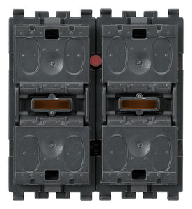 Vimar Eikon Mechanizm 2-krotny przyciskowy z siłownikiem roletowym - R20527.1