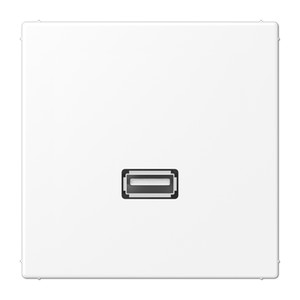 Jung Gniazdko multimedialne: USB - Biały mat - MALS1122WWM