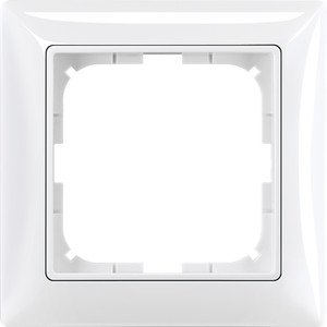 ABB Ramka 1-krotna z pierścieniem dekoracyjnym - Basic55 - Biały alpejski - 2511-94-507