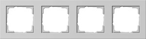 Gira Ramka poczwórna Gira E2 szary mat 021437