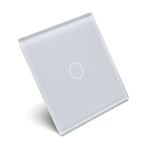 Livolo Biały panel szklany 1-krotny, 1 włącznik 701-61