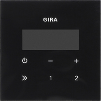 Gira Wyświetlacz do obsługi radia podtynkowego RDS Gira F100 czarny 248100