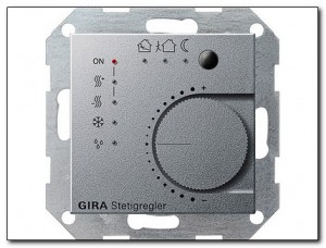 Gira Regulator KNX System 55 kolor aluminium 210026