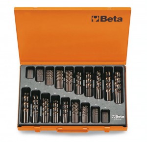 Beta Zestaw 116-stu wierteł krętych cylindrycznych (Seria 415) w pudełku 1-10mm 004150450