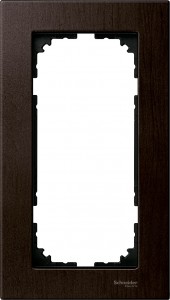 Ramka Merten M-Elegance drewno podwójna, bez poprzeczki  Wenge MTN4058-3471