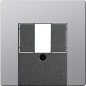 Gira Osłona gniazda głośnikowego i USB Gira E22 aluminium 0276203