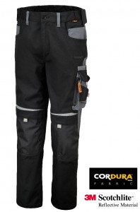 Beta Spodnie robocze z wieloma kieszeniami czarno-szare (Seria 7820) Rozmiar XS 078200000