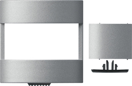 Gira Osłona wyłącznika samoczynnego z zestawem przysłon, komfort System 55 (Aluminium) 147126