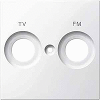 Merten Płytka centralna z oznaczeniem FM+TV gniazd antenowych MTN299919