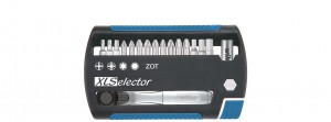 Wiha Zestaw bitów XLSelector mieszany z grzechotką na bity (forma C6,3) 1/4'' 17-cz. 36951