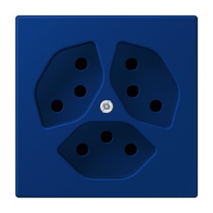 Jung Gniazdko Szwajcarskie 3-krotne Les Couleurs® Le Corbusier - Bleu outremer foncé - LC1523-13-4320T
