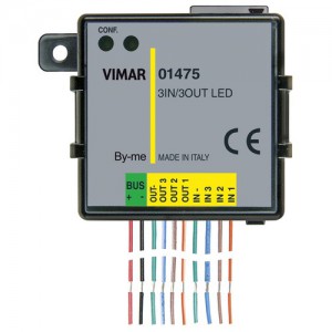 Vimar Moduł wielofunkcyjny z 3-ma wejściami i 3-ma wyjściami LED - 01475