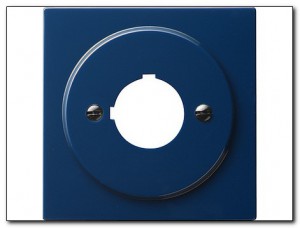 Gira Osłona+płytka montażowa natynkowa urządzenie z 22,5mm S-Color niebieski 027246