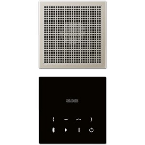 Jung Zestaw Mono: Moduł Bluetooth (Czarny) + Głośnik (Stalowy) - BTCES2918
