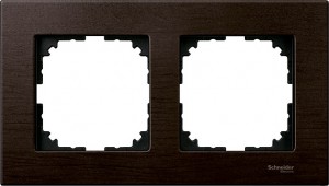 Ramka Merten M-Elegance drewno podwójna, Wenge MTN4052-3471