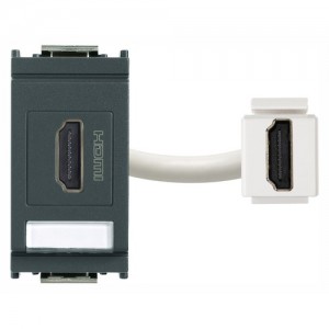 Vimar Idea Gniazdo HDMI 1M - Antracyt - 16334