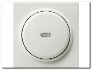 Gira Łącznik przyciskowy dwubiegunowy z okienkiem kontrolnym S-Color biały 012240