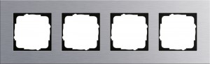 Gira Ramka poczwórna Gira Esprit aluminium 021417