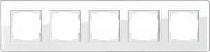 Gira Ramka pięciokrotna Gira Esprit Szkło C białe 0215512