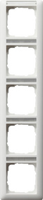 Gira Ramka pięciokrotna z polem opisowym pionowe Standard 55 biały matowy 111527