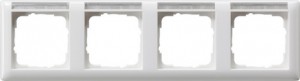 Gira Ramka poczwórna z polem opisowym poziome Standard 55 biały 109403