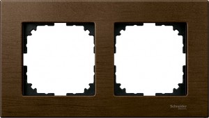 Ramka Merten M-Elegance drewno podwójna, Orzech MTN4052-3473