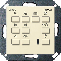 Gira Revox jednostka obsługowa Voxnet 218 System 55 (Kremowy z połyskiem) 222801