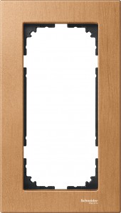 Ramka Merten M-Elegance drewno podwójna, bez poprzeczki  Buk MTN4058-3470