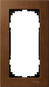 Ramka Merten M-Elegance drewno podwójna, bez poprzeczki  Wiśnia MTN4058-3472