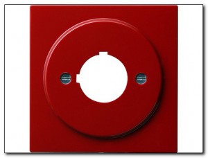 Gira Osłona+płytka montażowa natynkowa urządzenie z 22,5mm S-Color czerwony 027243